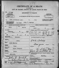 John Thompson NEWTON - Death