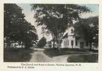 Newton, New Hampshire, USA - The Church and Road to Exeter, Newton Junction