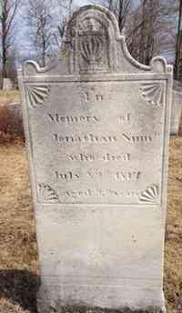 Jonathan NIMMS (NIMS) - Grave Inscription: In memory of Jonathan Nims Jr who died July 29th 1817 aged 29 years