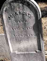 John NORTH - Grave