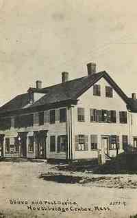 Northbridge, Massachusetts, USA - Store and Post Office, Northbridge Center, Mass. about 1917