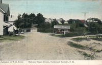 Northwood, New Hampshire, USA - Main and Maple Streets, Northwood Narrows, N.H.
