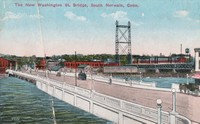 Norwalk, Connecticut, USA - The New Washington St. Bridge, South Norwalk, Conn., 1917