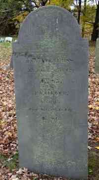 Patience REED - Grave  Inscription: Daniel Nurss died Oct. 26, 1842, AE 85 -- Patience his wife died Oct. 10, 1842 AE 87
