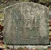 Julia Anne "Annie" NURSE (NOURSE) - Grave