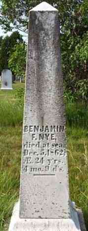 Benjamin Franklin NYE - Grave