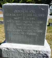 Joseph Wing NYE - Grave