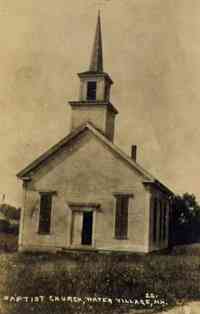 Ossipee, New Hampshire, USA - Baptist Church, Water Village, N.H.