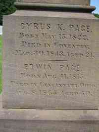 Erwin PAGE - Grave