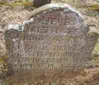 Sarah PARKER - Grave Inscription: Mrs. Sarah, Relict of Joseph Peck, deacon, died September 14, 1726, aged 90 years.