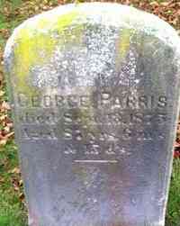 George PARRIS - Grave