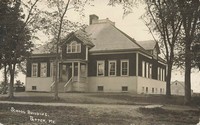 Patten, Maine, USA - School Building, Patten, Me.