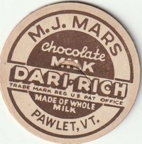 Pawlet, Vermont, USA - M. J. Mars Chocolate Milk Dari-Rich, Pawlet, Vt.