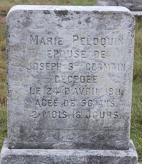 Marie PELOQUIN - Grave
