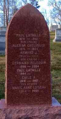 Marie Germaine J PELOQUIN - Grave