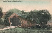 Weathersfield, Vermont, USA - The Old Covered Bridge, Perkinsville, Vt.