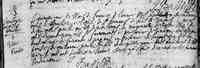 Gilles PINEL dit LAFRANCE - 1700 Death Saint-Francois-de-Sales, Neuville, Quebec