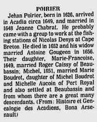 Jean (Jehan) POIRIER -