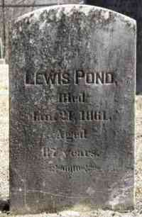 Lewis POND - Grave
