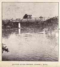 Ponoka, Alberta, Canada - Ponoka, Alberta, Canada - Battle River Bridge, Ponoka, Alta.