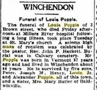 Louis POPPLE (TREMBLAY) - Funeral