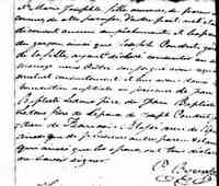 Louis LEDOUX - 1822 marriage (part 2)