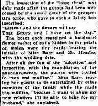 Arlene Frances RACE - The Post-Standard, Syracuse, New York Saturday Morning, February 24, 1917