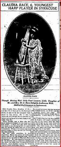 Claudia Marguerite RACE - The Post Standard Syracuse, New York Friday, July 10, 1914