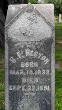 Benjamin (Bartley) Franklin RECTOR - Grave