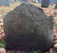 Elizabeth REDDING - Grave Inscription: ELIZA HUNT AGED: 72 DECESd FEB 15, 1706 A Tender Mother a Prudent Wife, At Gods Command Resined Her Life