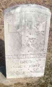 Frederica Georgianna REINHARDT - Grave