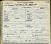 Marie-Valida RENAUD - 1923 marriage