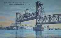 Rensselaer, New York, USA - The New Dunn Memorial Bridge Connecting Albany and Rensselaer, N.Y.