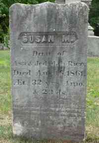 Susan M. RICE - Grave