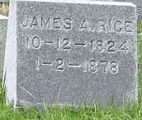 James A. RICE - Grave