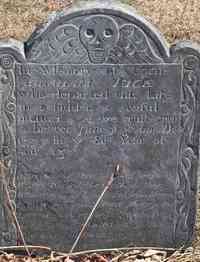 Abraham RICE - Grave Inscription: In Memory of Corn.t ABRAHAM RICE who departed this Life in a sudden and Awful manner and as we (truft entr?) a better Ju