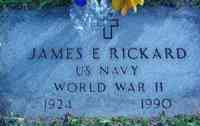 James Edward RICKARD - Grave James E. Rickard U.S. Navy 1924-1990