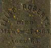 Elias ROBERTS - Grave