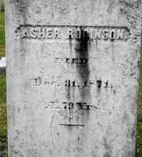 Asher ROBINSON - Grave