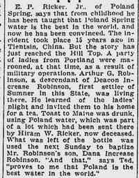 Dana Increase ROBINSON - Lewiston Evening Journal Lewiston, Maine October 7, 1935