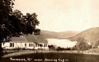 Rochester, Vermont, USA - Rochester, Vt. under morning fog, 1946