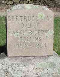 Gertrude May ROLLINS - Grave