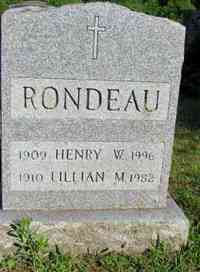 Henry W RONDEAU - Grave