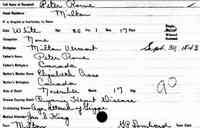 Peter TETR(E)AULT (ROWE) - Vermont State Archives and Records Administration; Montpelier, Vermont; Vermont Death Records, 1909-2008