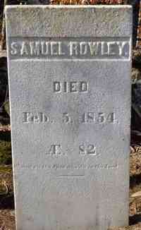 Samuel ROWLEY - Grave
