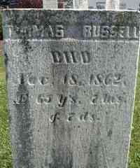 Thomas RUSSELL - Grave