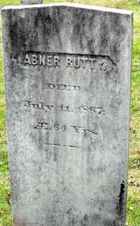 Abner RUTTY - Grave