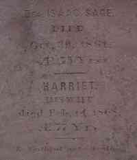 Isaac SAGE - Grave