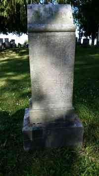 Lydia C SALISBURY - Husbands grave