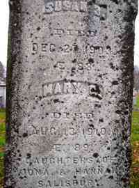 Mary Child SALISBURY - Grave